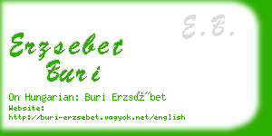 erzsebet buri business card